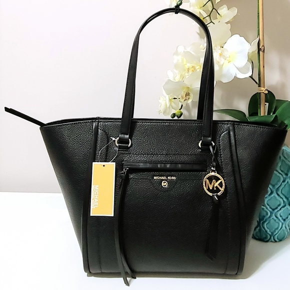 MICHAEL KORS Carine Medium Pebbled Leather Tote Bag - Picture 5 of 5